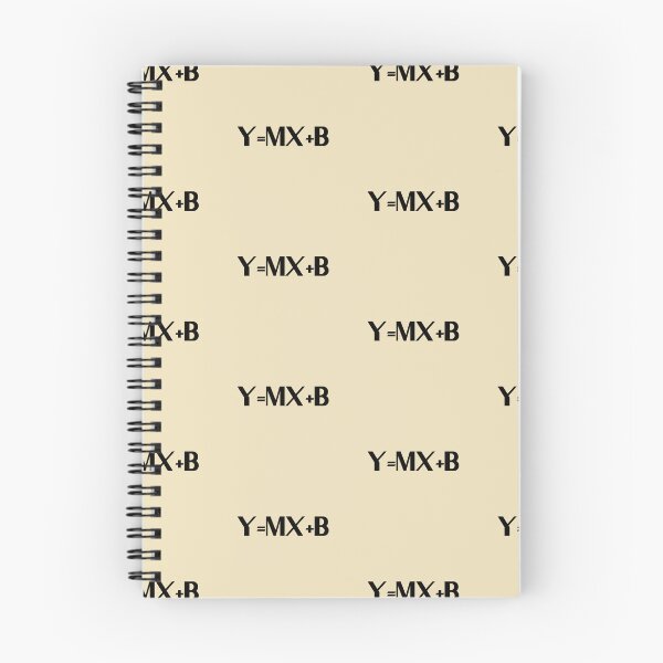 Item preview, y = mx + b, y mx b - Black Bold Text designed and sold by Chubuter.