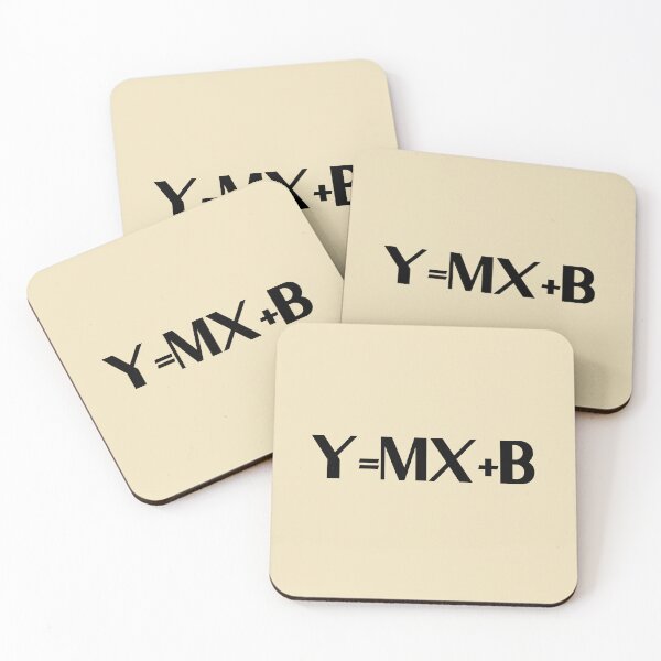 Item preview, y = mx + b, y mx b - Black Bold Text designed and sold by Chubuter.