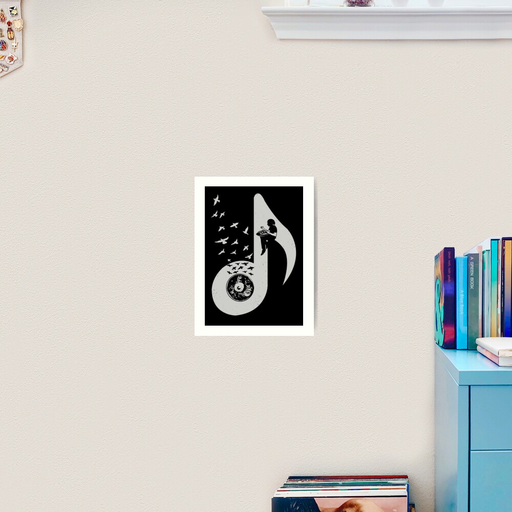Musical note - Hang Drum Art Print