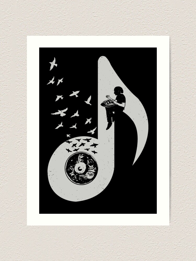 Alternate view of Musical note - Hang Drum Art Print