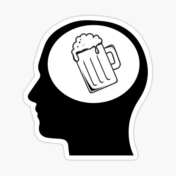 "Beer Head" Sticker by STIGPhotoDesign Redbubble