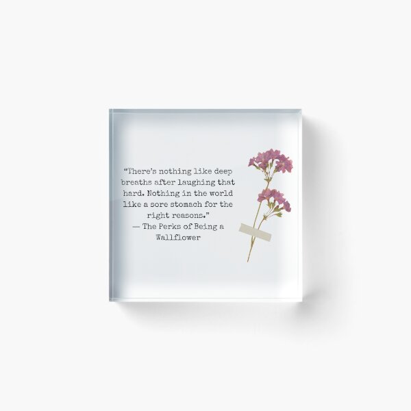 Item preview, Wallflower Quote designed and sold by WildeandCo.