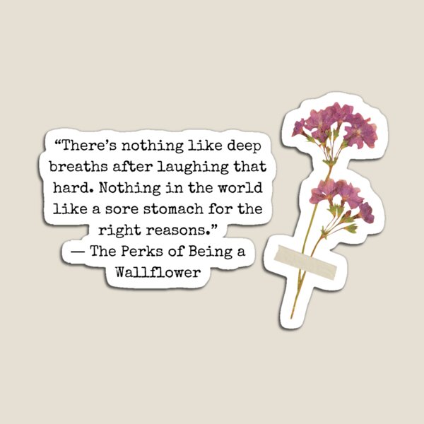Item preview, Wallflower Quote designed and sold by WildeandCo.