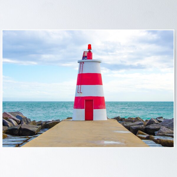 Lighthouse At Praia Da Rocha, Portimao Poster