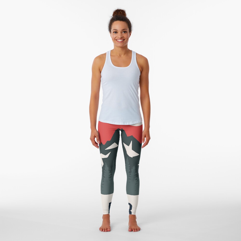 Vista previa del artículo con la obra «Leggings», diseñado y vendido por Road-tees.