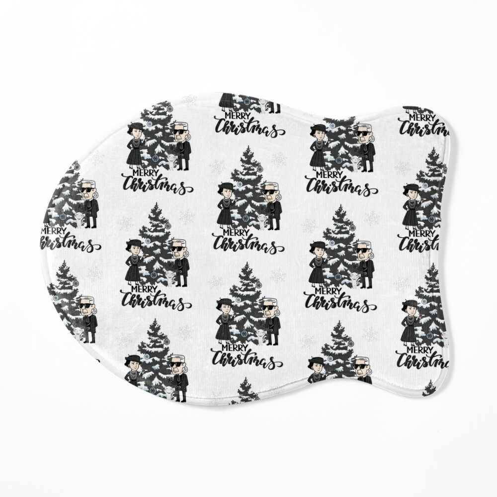 Black and White Merry Christmas Wrapping Paper