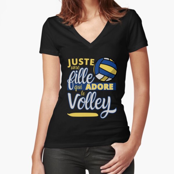 Damen Kurzarm Girlie T-Shirt The Evolution of volleyball Fanshirt Trikot kaufen 