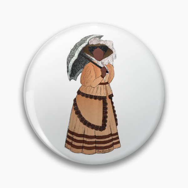 Item preview, Woman in a brown gown with hat and parasol designed and sold by Nia Alexander.