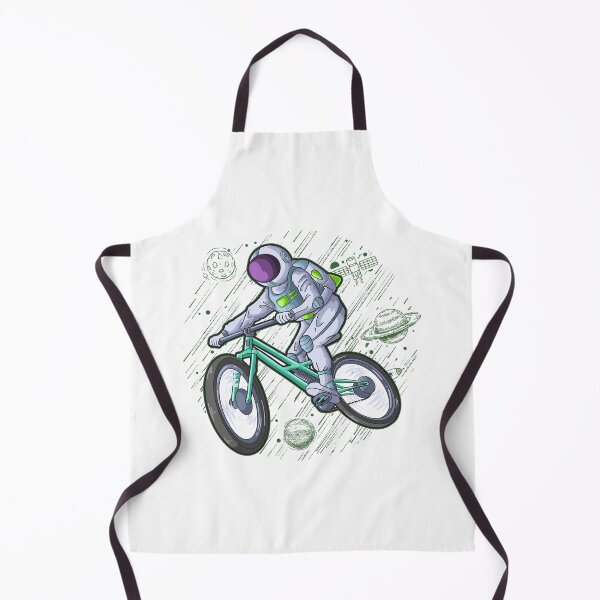 Item preview, The astronaut flies into space with his mountain bike designed and sold by Goliardika-Shop.