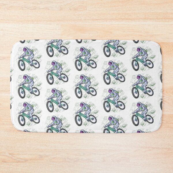 Item preview, The astronaut flies into space with his mountain bike designed and sold by Goliardika-Shop.