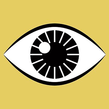 Artwork thumbnail, Eyes Wide Open - Mustard Yellow by Daisy Beatrice