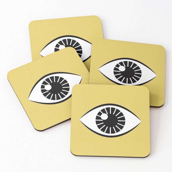 Item preview, Eyes Wide Open - Mustard Yellow designed and sold by Daisy Beatrice.