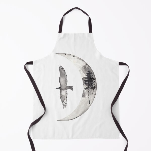 Item preview, Half Moon Phase with Bird and Trees Design. designed and sold by SheaLN.