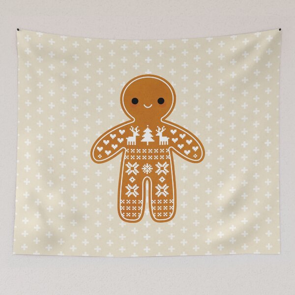 Item preview, Sweater Pattern Gingerbread Cookie designed and sold by Daisy Beatrice.