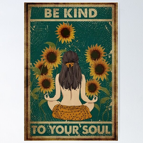 Item preview, Be Kind To Your Soul Girl Exercise designed and sold by benjaminmayer99.