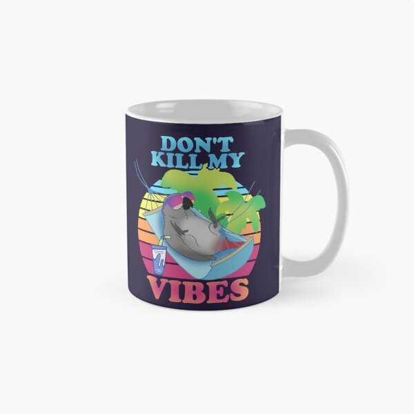 Item preview, Don't Kill my Vibes - Funny African Grey Parrot Summer designed and sold by FandomizedRose.