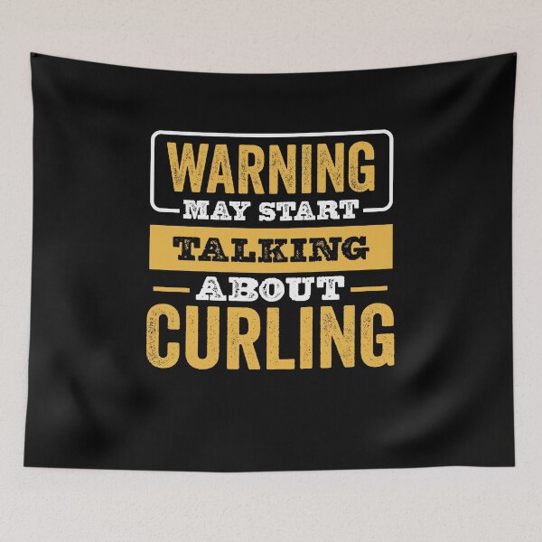 Item preview, Warning May Start Talking About Curling , Curling  Lovers Christams Gift designed and sold by xlnv.