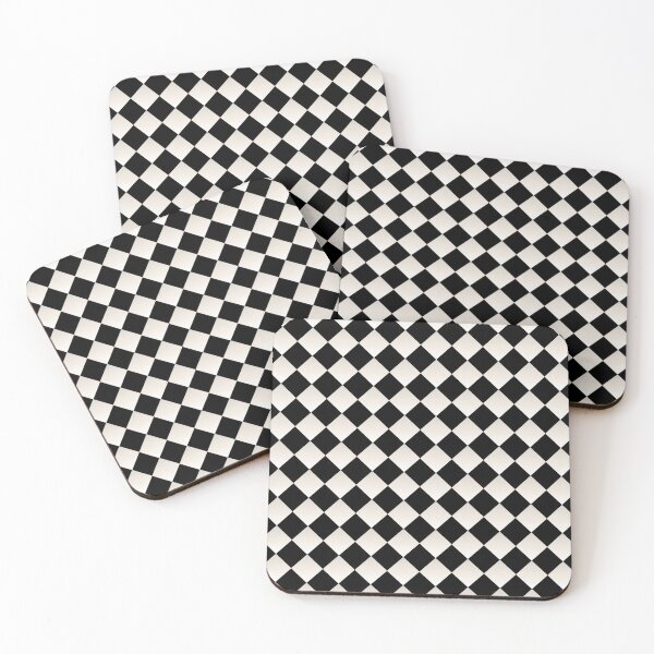 Item preview, Tiled Floor Pattern Black and White designed and sold by JustCoolShop.