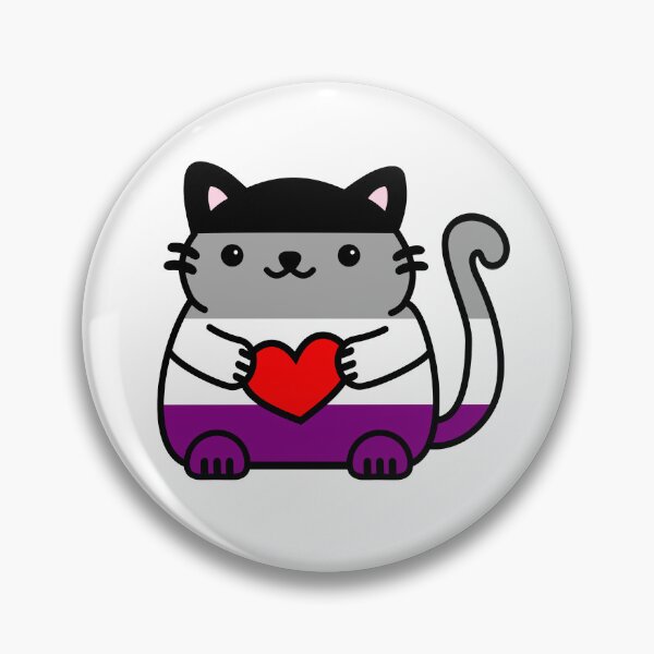 Artikelvorschau, Asexual Pride Flag Kitty entworfen und verkauft von ilexdesigns.