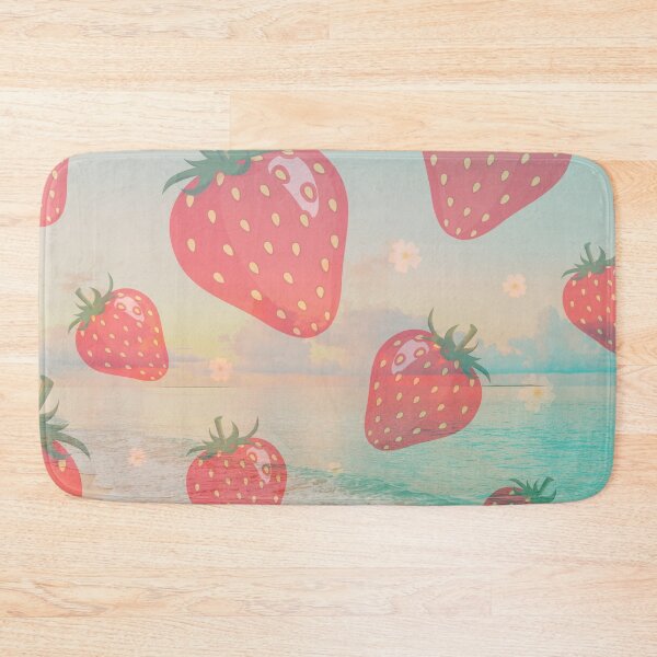 Item preview, pastel summer sea and strawberry pattern designed and sold by Beeroclock.