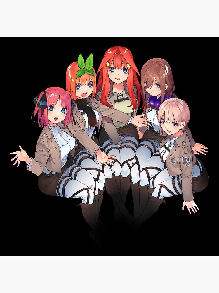 The Quintessential Quintuplets Characters Art Board Print for