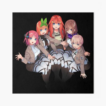 The Quintessential Quintuplets Characters Art Board Print for