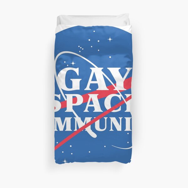 NASA Parody Gay Space Communism Duvet Cover