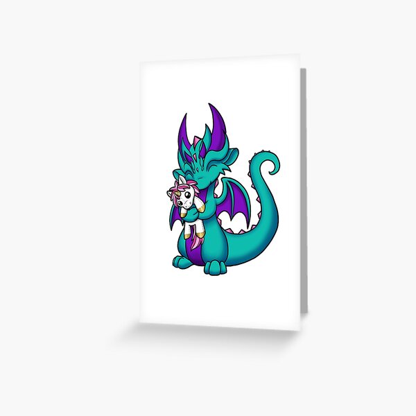 Item preview, Dragon with Unicorn Plushie designed and sold by Dragons and Beasties.