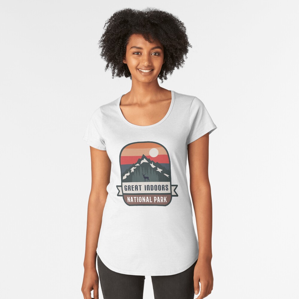 Vista previa del artículo con la obra «Camiseta premium de cuello ancho», diseñado y vendido por Road-tees.