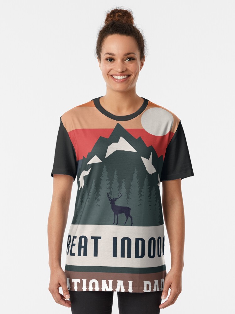 Imagen 2 de 5, Camiseta gráfica con la obra Gran Parque Nacional Interior, diseñada y vendida por Road-tees.