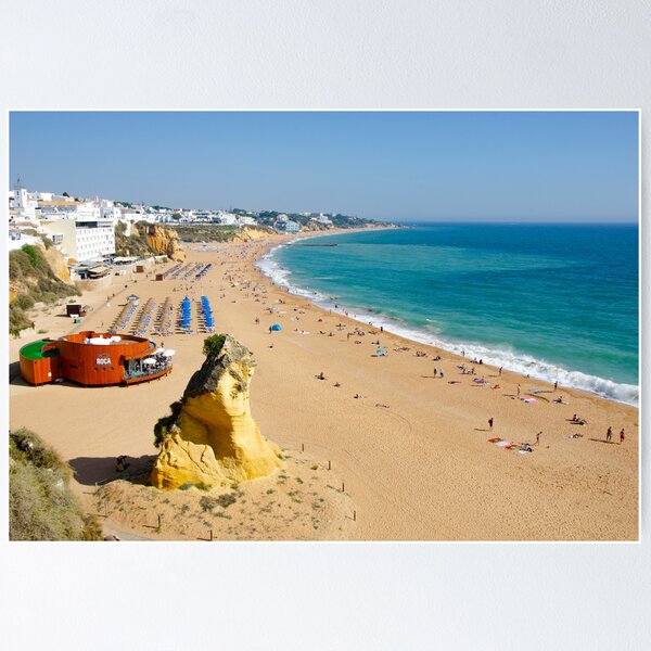 Item preview, Beach At Albufeira Town In The Algarve designed and sold by GG WALL ART.