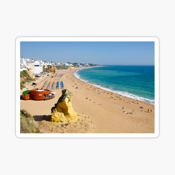Artikel-Vorschau von Strand in der Stadt Albufeira an der Algarve, designt und verkauft von GG WALL ART.