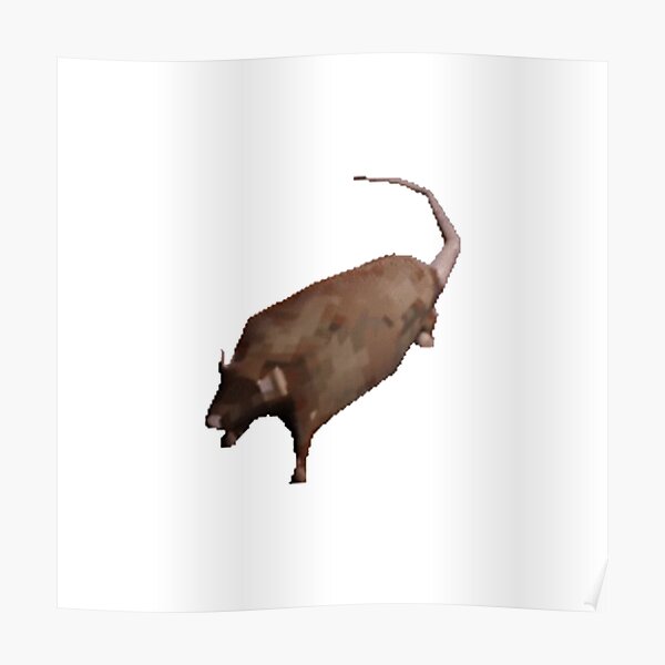 "Spinning Rat Meme" Poster for Sale by beeeboooop Redbubble