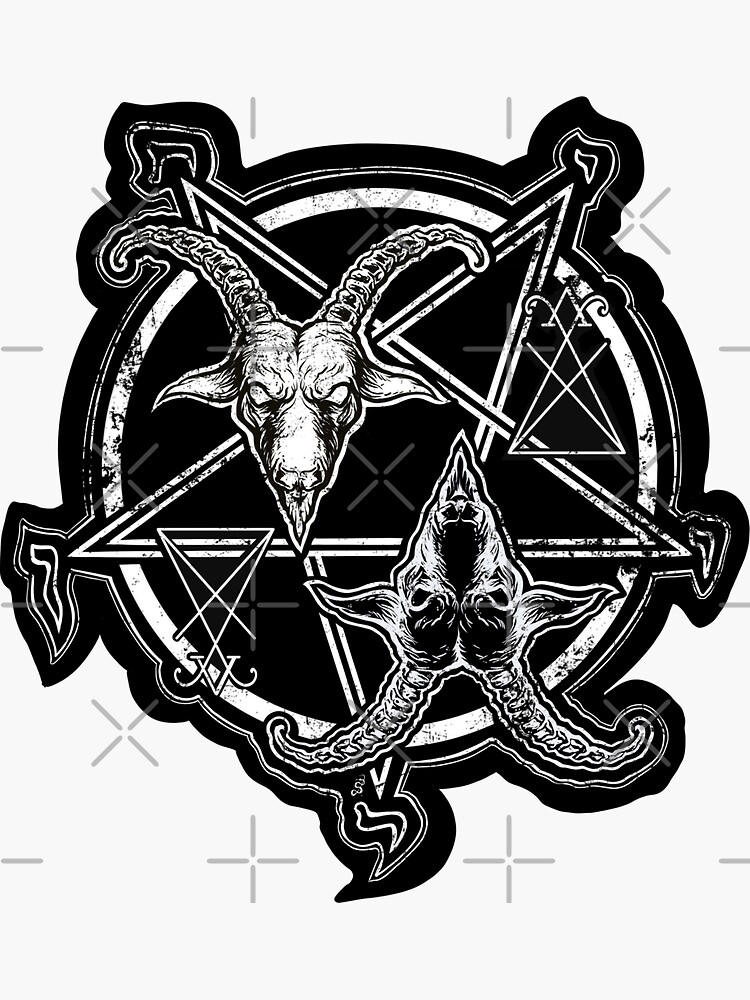 Baphomet T-Shirt Goat Satan Black Magic Lucifer Occult Tee Baphomet T-Shirt Goat Satan Black Magic Lucifer Occult Tee