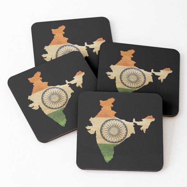 Item preview, India - country border in national flag designed and sold by Mohja-Design.