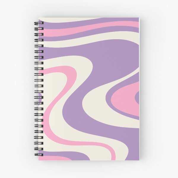 Item preview, Retro Dream Abstract Swirl Pattern Purple Pink Cream designed and sold by kierkegaard.