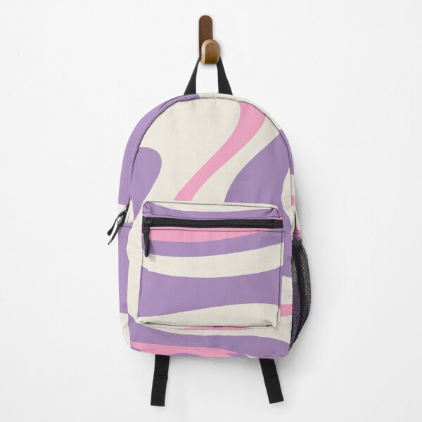 Item preview, Retro Dream Abstract Swirl Pattern Purple Pink Cream designed and sold by kierkegaard.