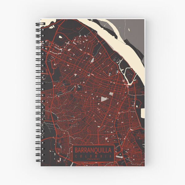 Item preview, Barranquilla City Map Colombia - Vector designed and sold by deMAP.