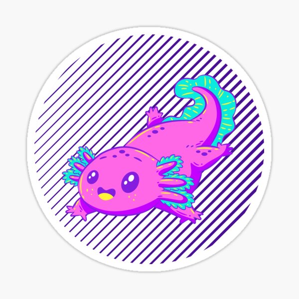 Axolotl Squishmallow Sticker by Indigo Abbie Art