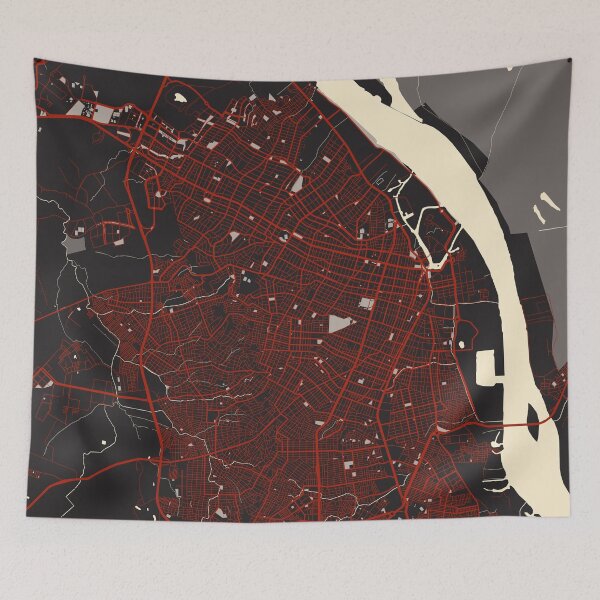 Item preview, Barranquilla City Map Colombia - Vector designed and sold by deMAP.