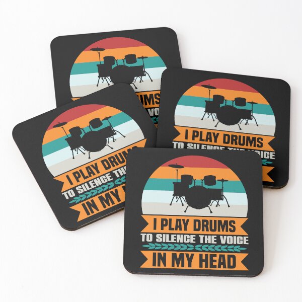 Item preview, I Play Drums to Silence the Voice in My Head designed and sold by angelusdark.