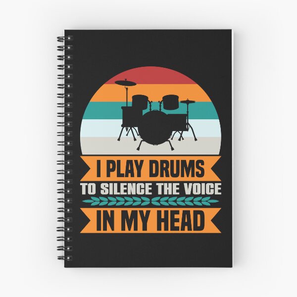 Item preview, I Play Drums to Silence the Voice in My Head designed and sold by angelusdark.