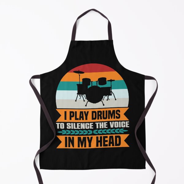 Item preview, I Play Drums to Silence the Voice in My Head designed and sold by angelusdark.