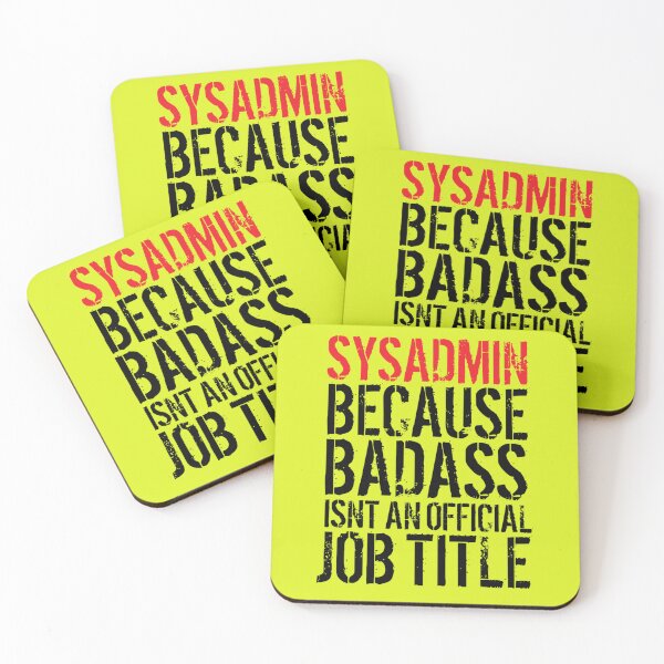 Item preview, Badass Sysadmin  T-Shirt designed and sold by LukasFreund.