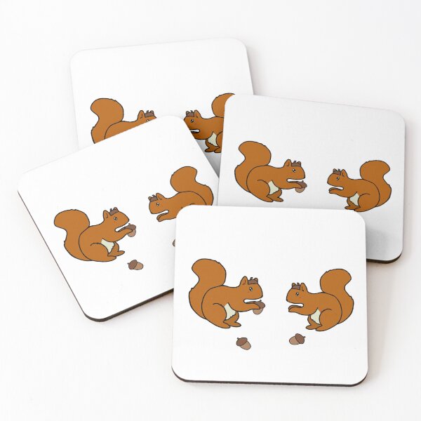 Item preview, Squirrels with Acorn Hats designed and sold by StickerHome.
