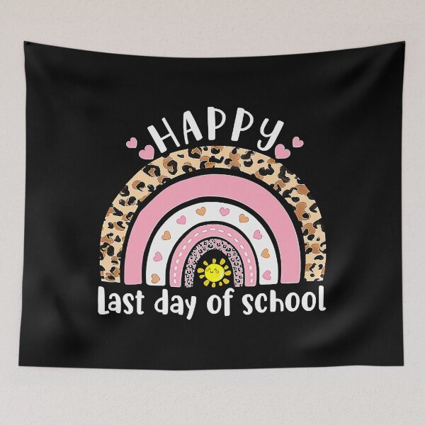 Item preview, Leopard Cute Rainbow Happy Last Day Of School Funny Kids designed and sold by troubledcommand.