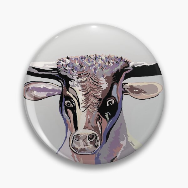 Item preview, Longhorn in Denim Colors designed and sold by EloiseArt.