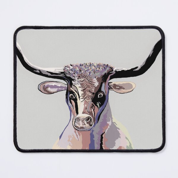 Item preview, Longhorn in Denim Colors designed and sold by EloiseArt.
