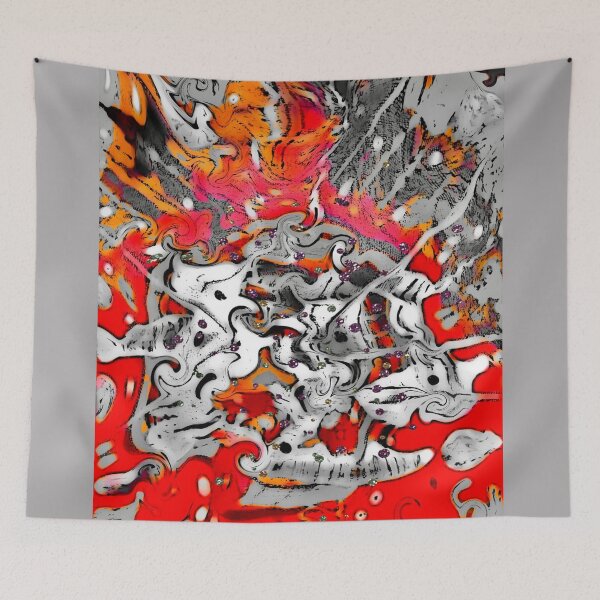 Item preview, Gray-red abstraction designed and sold by AnnabellaRh.
