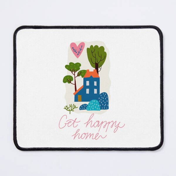 Item preview, Get happy Home. Farm house. Illustration with a landscape in a rural style in a cute naive style. designed and sold by Olga Matskevich.